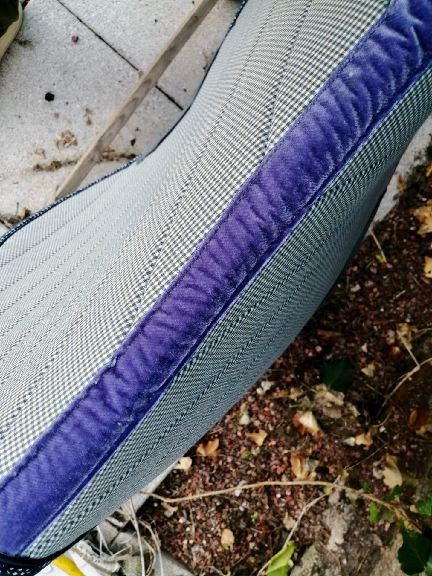 Tapis de selle sport gris-bleu