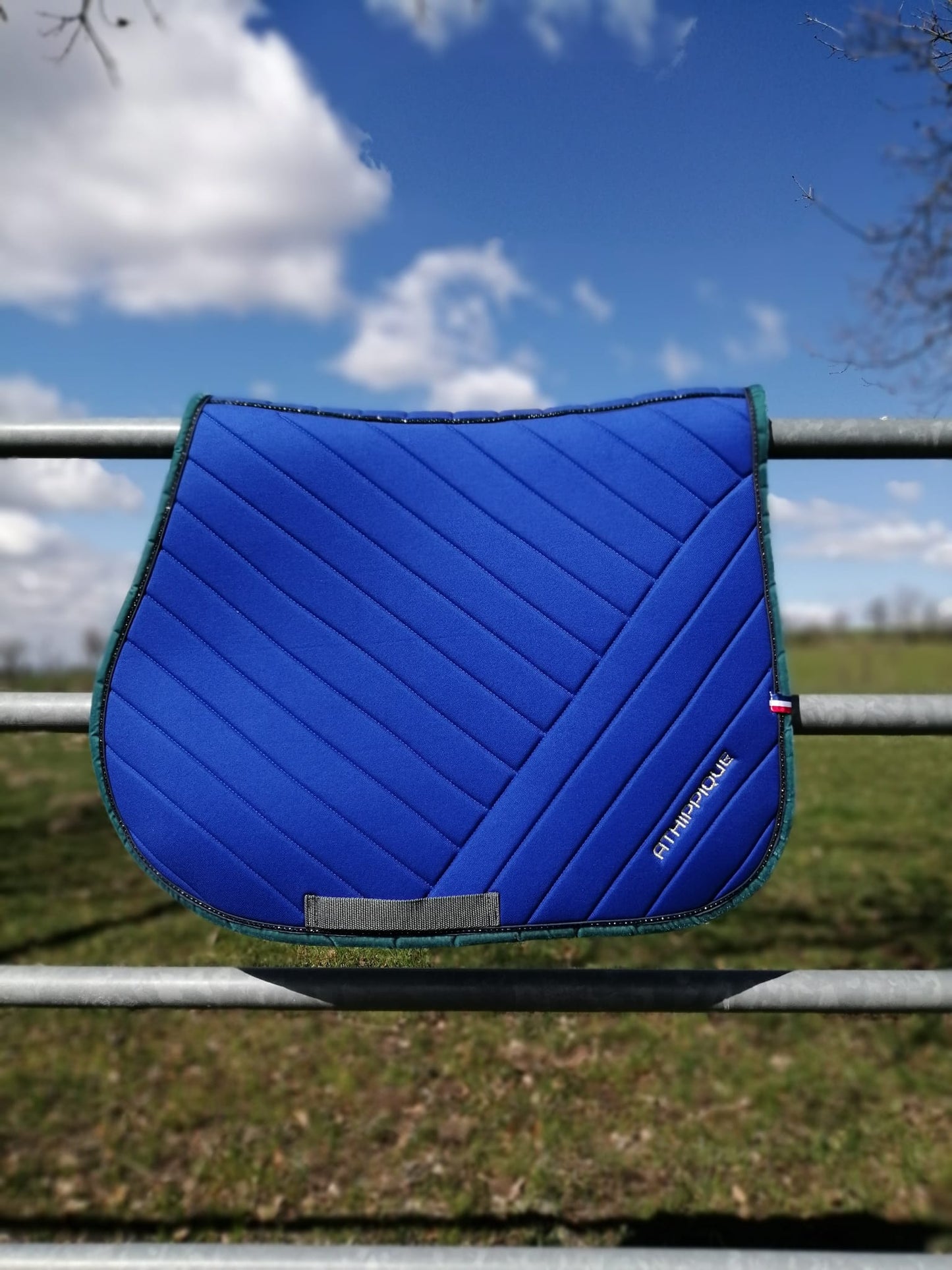 Tapis de selle bleu roi uni Jumping